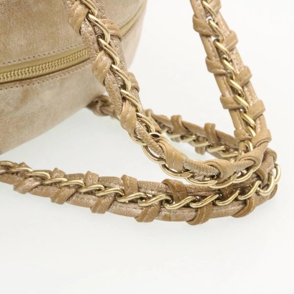 CHANEL Grained Calf Skin Tote Bag Leather White CC Auth 28380A - Picture 8 of 16